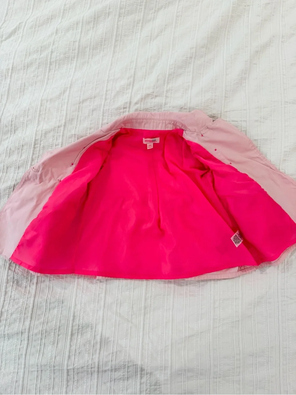OshKosh B'gosh Pink Double Breasted Peacoat Jacket Toddler Girl 24M / 2T